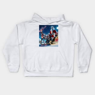 Cyborg Santa Kids Hoodie